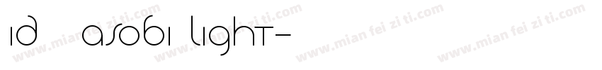 id_asobi Light字体转换